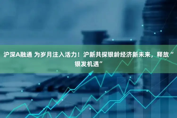 沪深A融通 为岁月注入活力！沪新共探银龄经济新未来，释放“银发机遇”